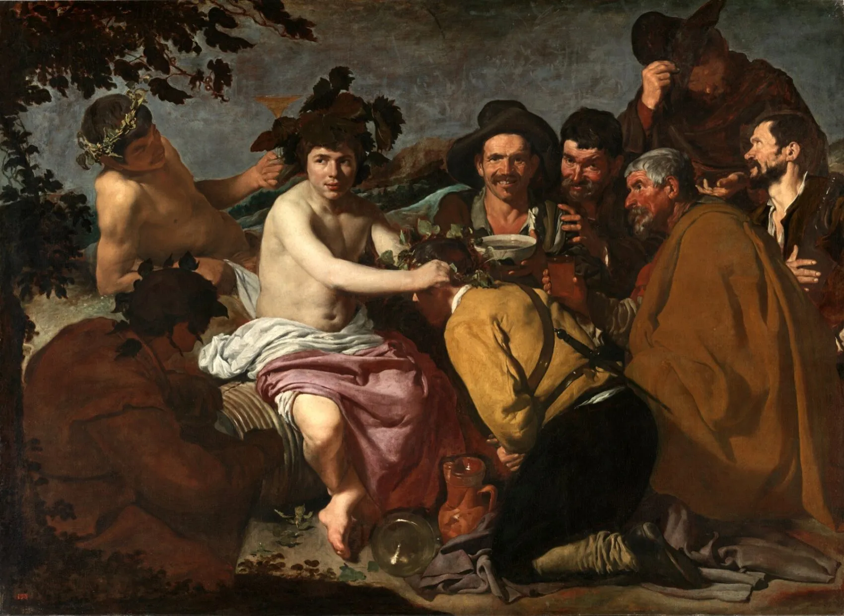 velázquez el triunfo de baco o los borrachos (museo del prado, 1628 29)